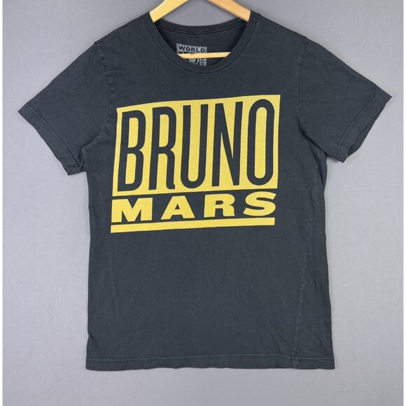 Bruno Mars Other - Bruno Mars 24K Magic World Tour Concert Promo Shirt Black Medium Album Pop Music